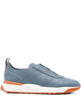 Santoni: Голубые кроссовки 