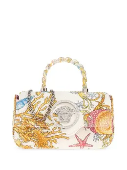 Versace: Белая сумка через плечо  La Medusa