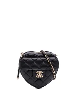 CHANEL Pre-Owned: Чёрная сумка через плечо 