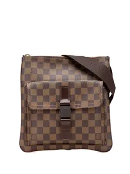 Louis Vuitton Pre-Owned: Коричневая сумка через плечо 