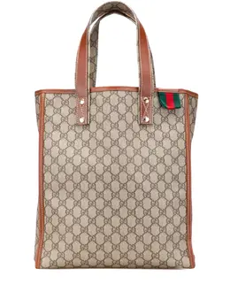 Gucci Pre-Owned: Коричневая сумка-шоппер 