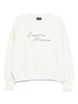 Emporio Armani: Белый свитшот 