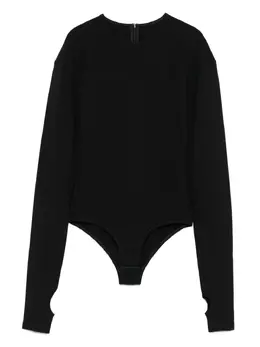 MM6 Maison Margiela: Чёрный боди 