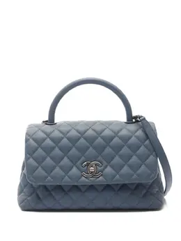 CHANEL Pre-Owned: Голубая сумка-шоппер 