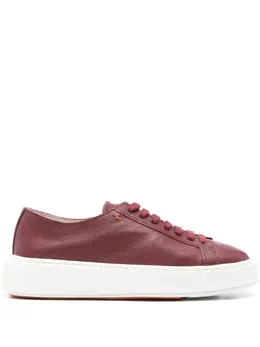 Santoni: Красные кроссовки 
