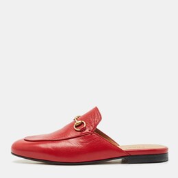 Gucci: Красные сабо  Princetown