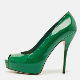 Gucci: Зелёные босоножки 
