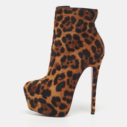 Christian Louboutin: Коричневые ботинки 