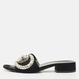 Gucci: Чёрные сандалии 