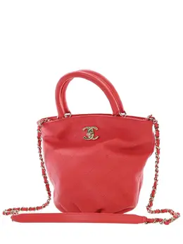 CHANEL Pre-Owned: Красная сумка-шоппер 