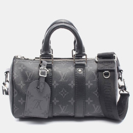 Louis Vuitton: Чёрная сумка  Keepall
