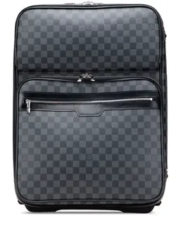 Louis Vuitton Pre-Owned: Чёрная дорожная сумка 