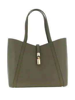 Furla: Зелёная сумка-шоппер 