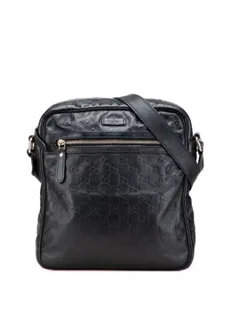 Gucci Pre-Owned: Чёрная сумка через плечо 