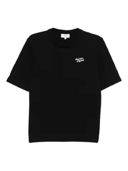 Maison Kitsuné: Чёрная футболка 