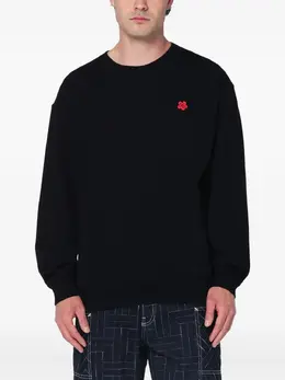 Kenzo: Свитер с цветочным принтом 