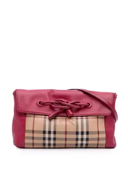 Burberry Pre-Owned: Розовая сумка через плечо 