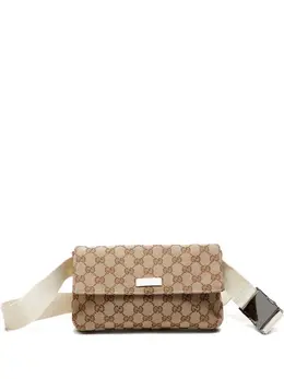 Gucci Pre-Owned: Бежевая поясная сумка 