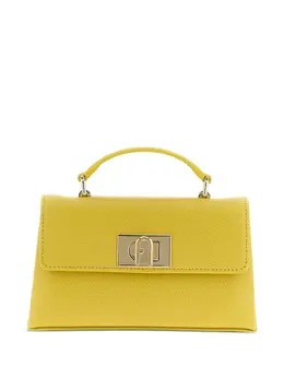 Furla: Жёлтая сумка-шоппер  1927 Mini