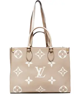 Louis Vuitton Pre-Owned: Бежевая сумка-шоппер 