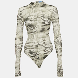 MUGLER: Боди с принтом 