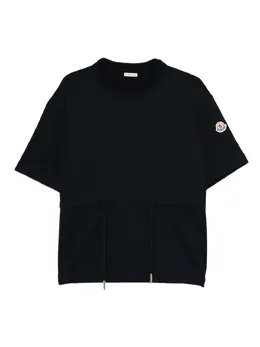 Moncler: Синяя футболка 