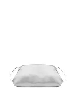 Alberta Ferretti: Серебристый клатч 