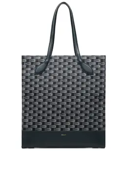 Bally: Голубая сумка-шоппер 