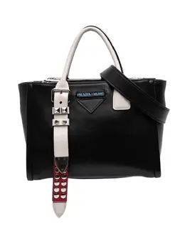 Prada Pre-Owned: Двухцветная сумка на руку 