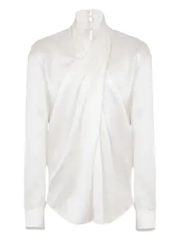 Balmain: Шёлковая рубашка 