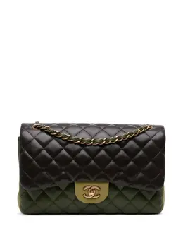 CHANEL Pre-Owned: Зелёная сумка 