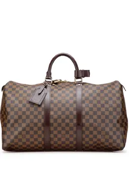 Louis Vuitton Pre-Owned: Коричневая дорожная сумка 