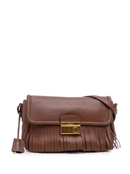 Prada Pre-Owned: Коричневая сумка через плечо 