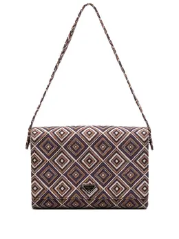 Prada Pre-Owned: Коричневая сумка 