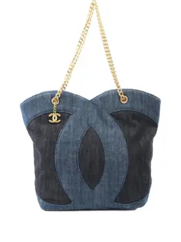 CHANEL Pre-Owned: Голубая сумка 
