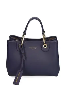 Emporio Armani: Синяя сумка-шоппер 