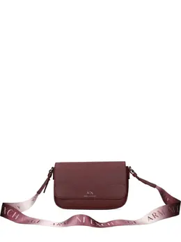Armani Exchange: Бордовая сумка 