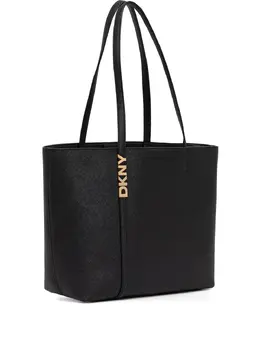 DKNY: Чёрная сумка-шоппер 