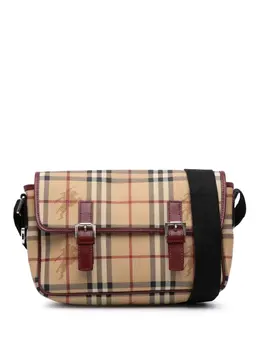 Burberry Pre-Owned: Коричневая сумка через плечо 