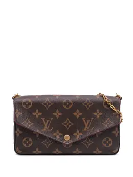 Louis Vuitton Pre-Owned: Коричневая сумка через плечо 