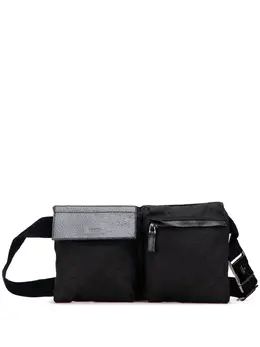 Gucci Pre-Owned: Чёрная поясная сумка 