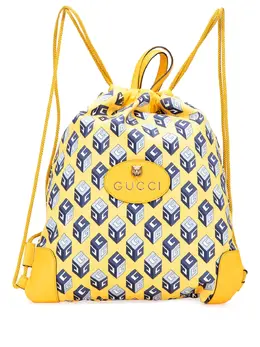 Gucci Pre-Owned: Жёлтый рюкзак 