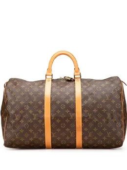 Louis Vuitton Pre-Owned: Коричневая дорожная сумка 
