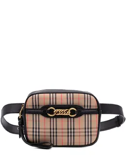 Burberry Pre-Owned: Коричневая поясная сумка 