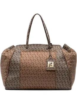 Fendi Pre-Owned: Коричневая сумка-шоппер 
