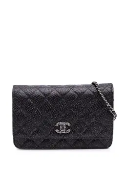 CHANEL Pre-Owned: Чёрный кошелёк 
