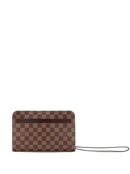Louis Vuitton Pre-Owned: Коричневый клатч 