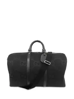 Gucci Pre-Owned: Чёрная спортивная сумка 