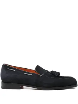 Santoni: Синие туфли 
