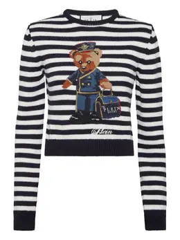 Philipp Plein: Жаккардовый свитер  Teddy Bear